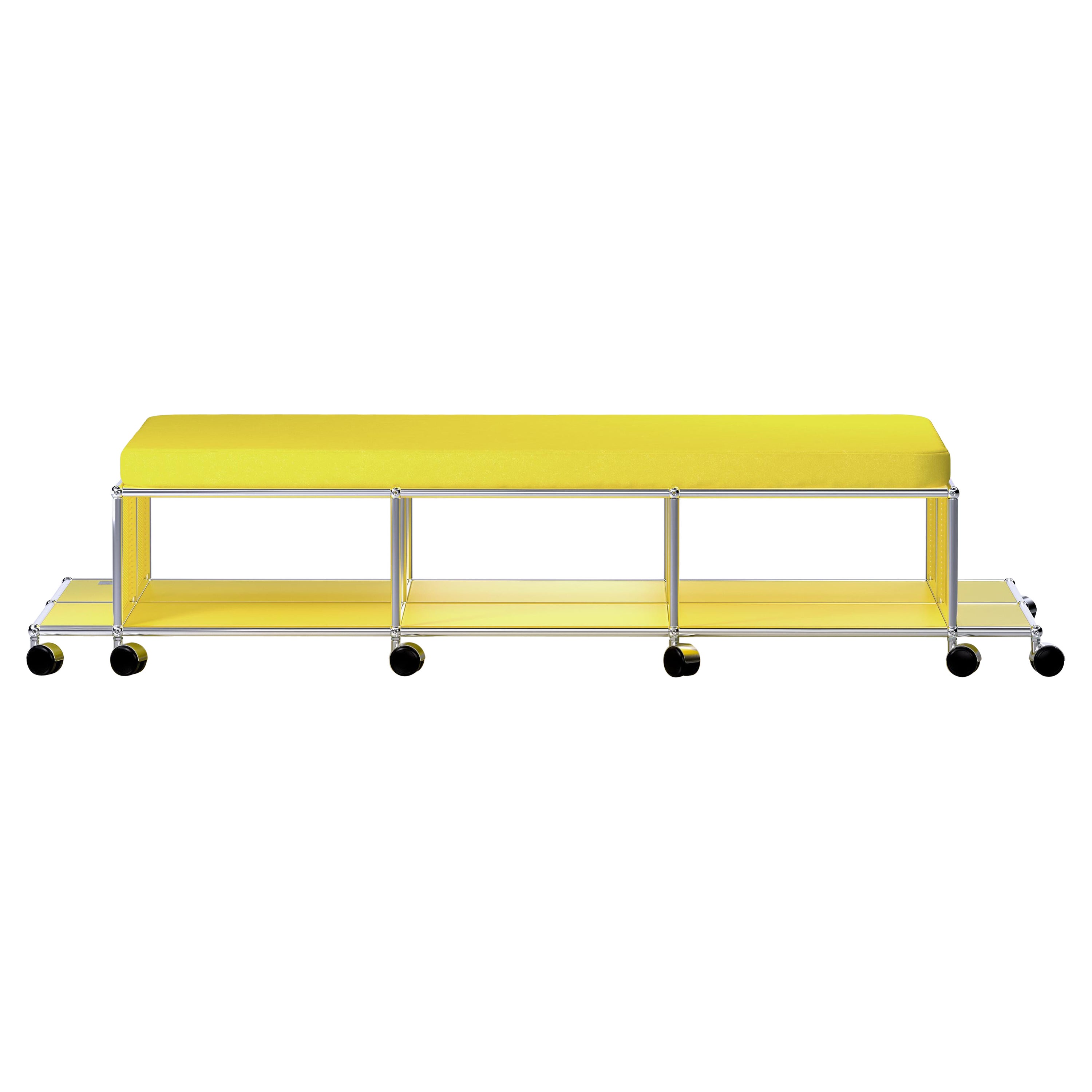 Limited Edition New Usm Soho Yellow Central Lounge by Ben Ganz in Stock For Sale