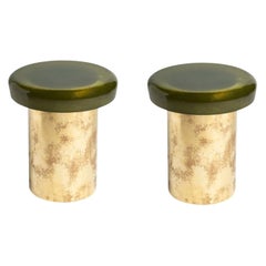 Set of 2 Jade Stools by Draga & Aurel