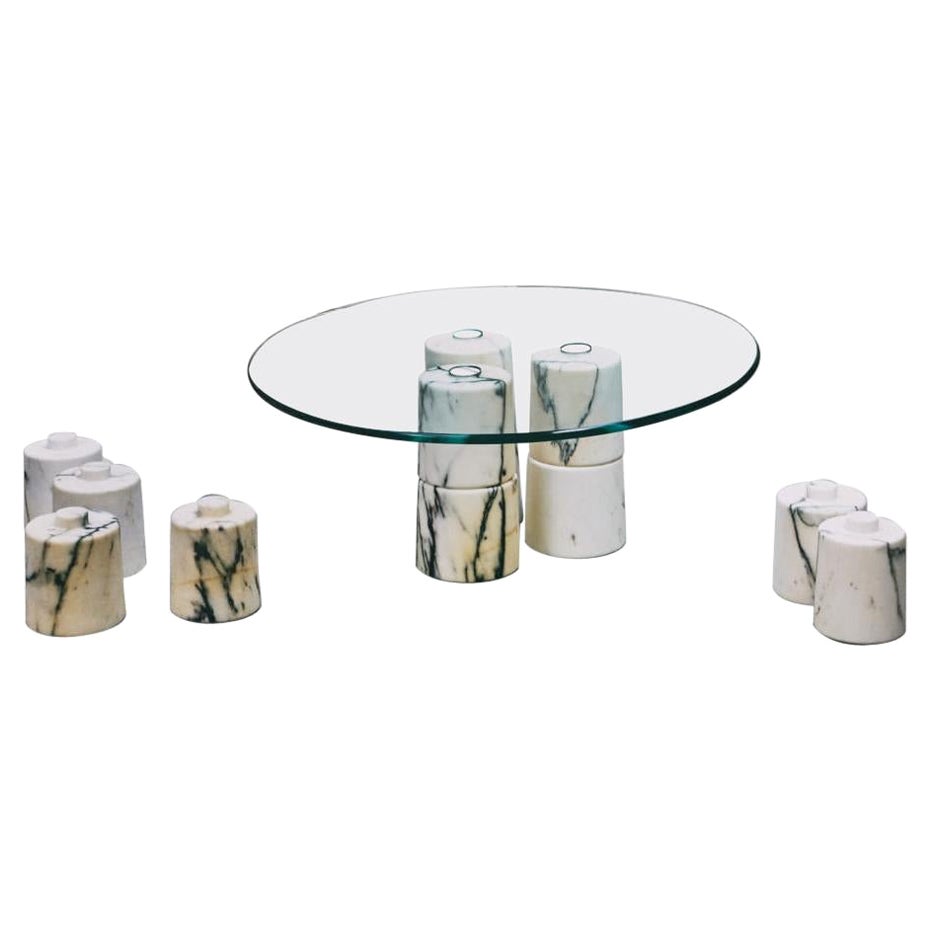 Table basse en marbre de Samuele Brianza en vente