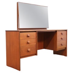 Mid-Century Modern Teak Vanity Desk by Stag Danish Style Retro