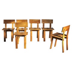 Russel Wright "American Modern" Maple Dining Chairs circa 1930s - Set of 6
