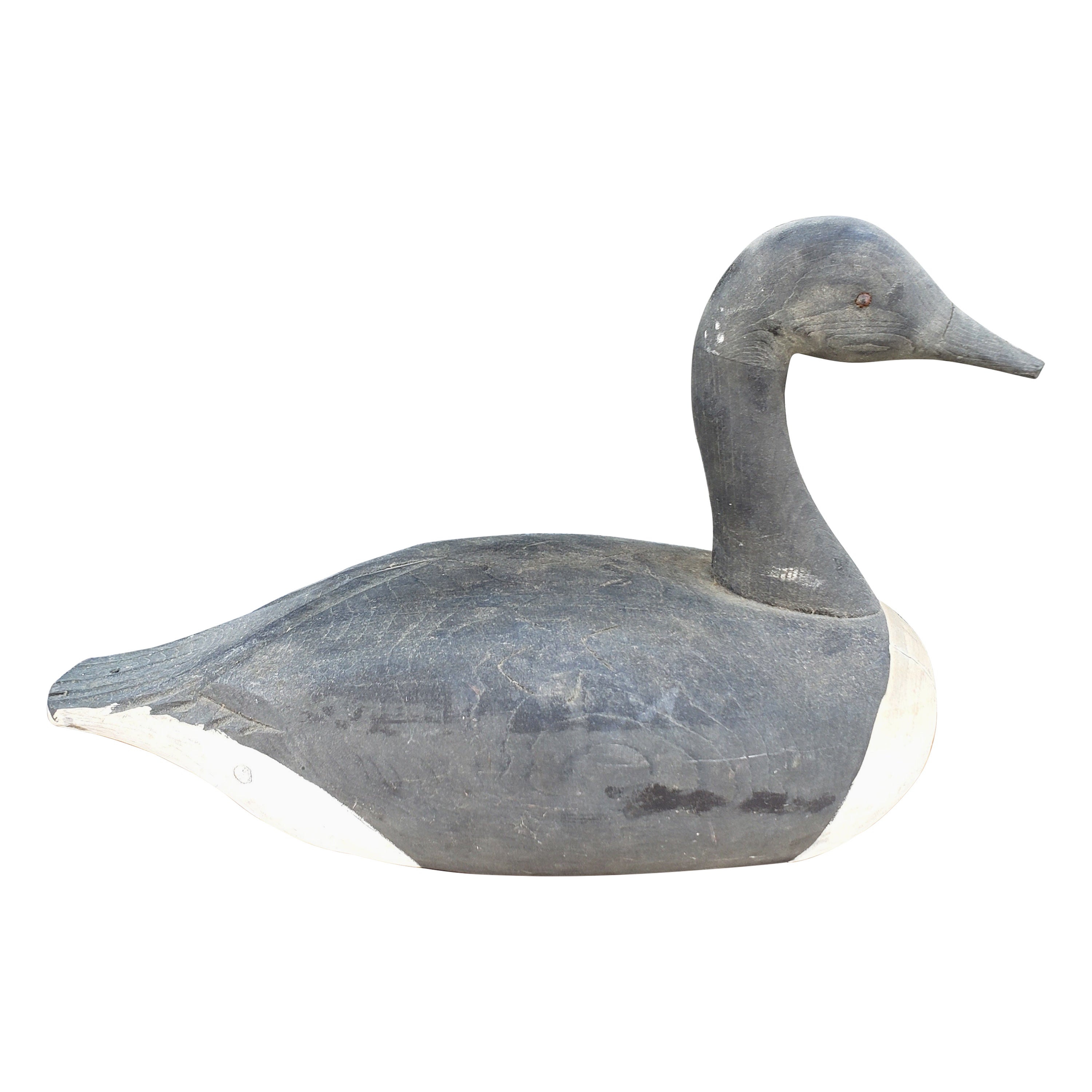 Handgefertigter amerikanischer Duck Decoy aus Hartholz, frühes 20. Jahrhundert