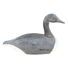 Early 20th Century Hand-Crafted Hardwood American Duck Decoy