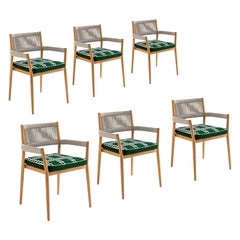 Set of Six Rodolfo Dordoni ''Dine Out' Outside Chairs by Cassina