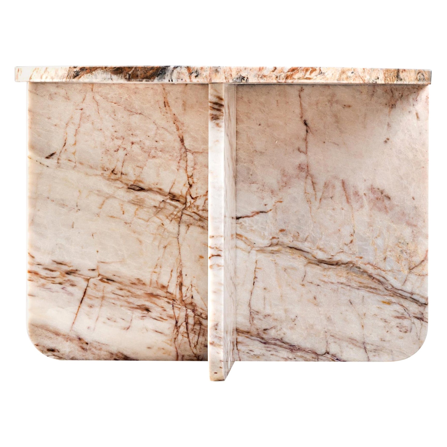 Mara Marble Side Table by Edition Club For Sale