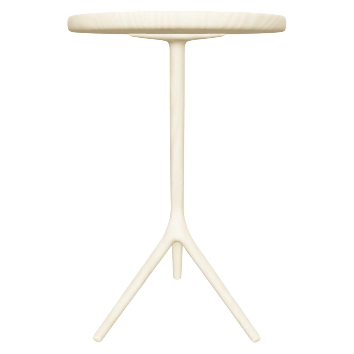 Kurzer Dreibein-Tisch aus weißer Esche von Fernweh Woodworking im Angebot