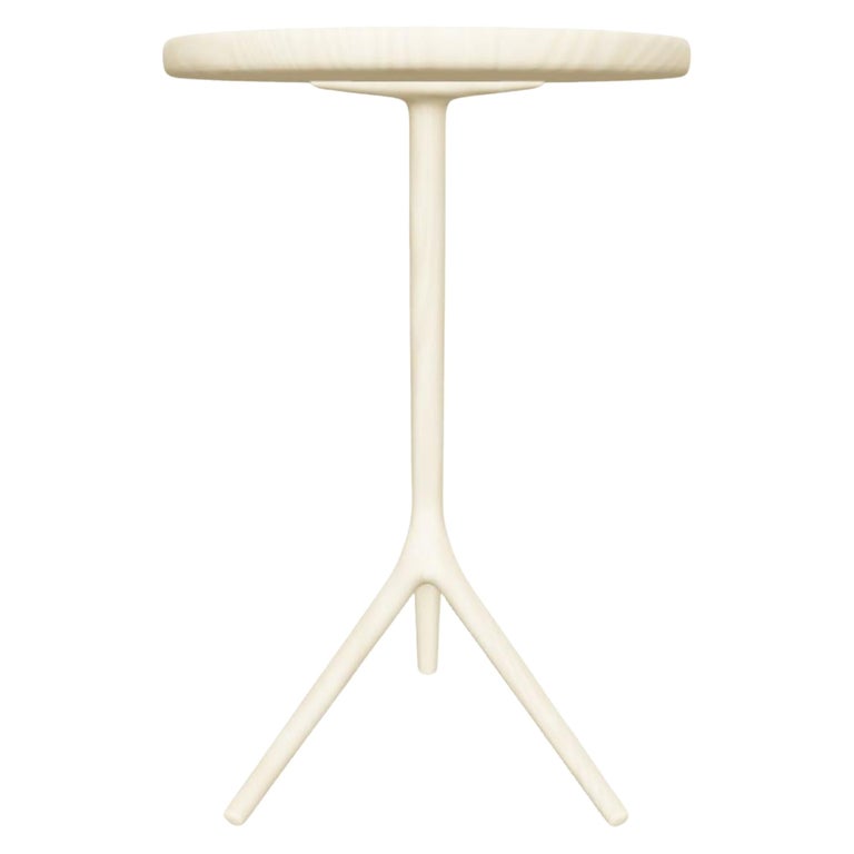 White Ash Short Tripod Table by Fernweh Woodworking For Sale at 1stDibs