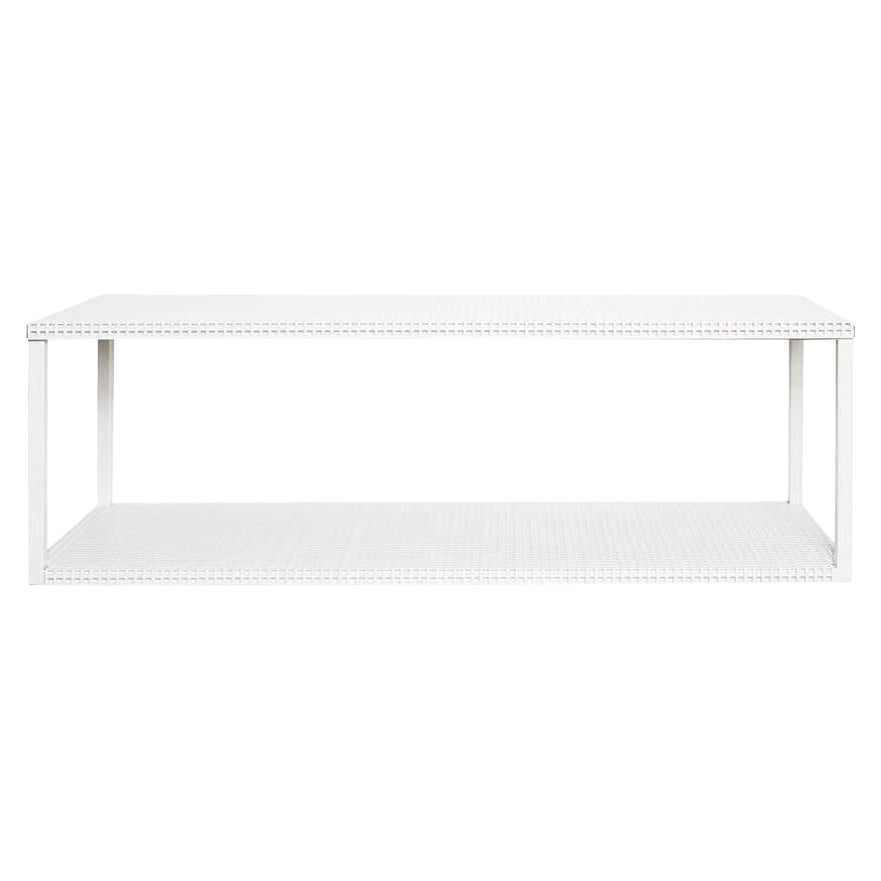 White Grid Wall Shelf by Kristina Dam Studio For Sale