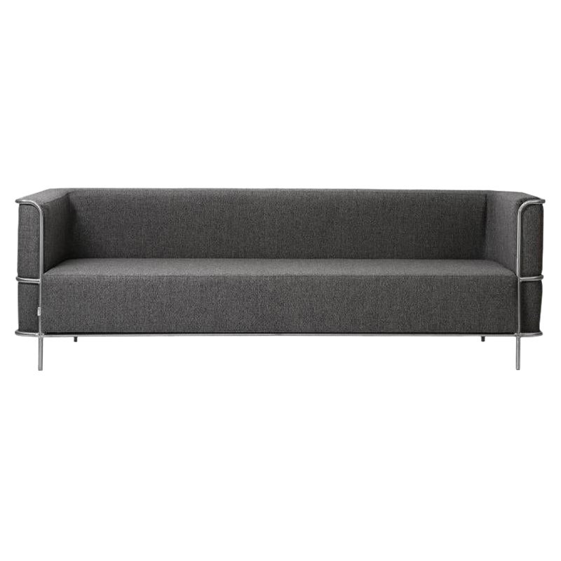 Gray Modernist 3 Seat Sofa by Kristina Dam Studio