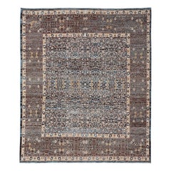 Contemporary Large Rug with Intricate All-Over Sub-Geometric Seljuk Design