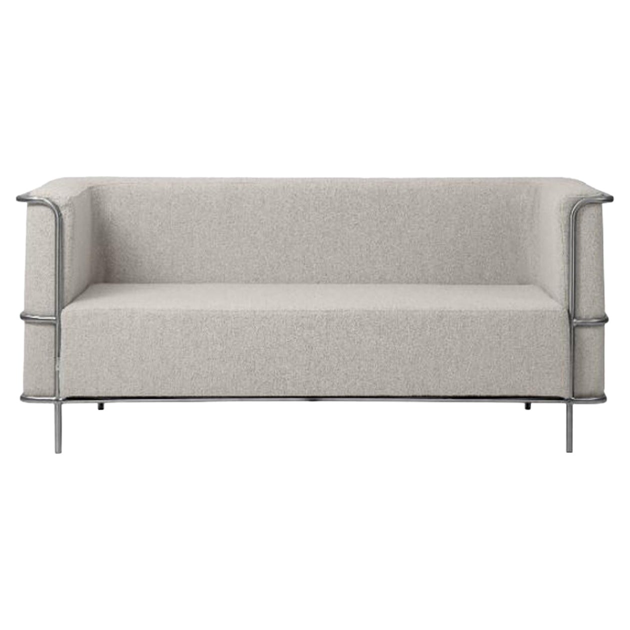 Beige Modernist 2 Seat Sofa by Kristina Dam Studio