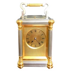 French Decorative Repeating Carriage Clock by Drocourt