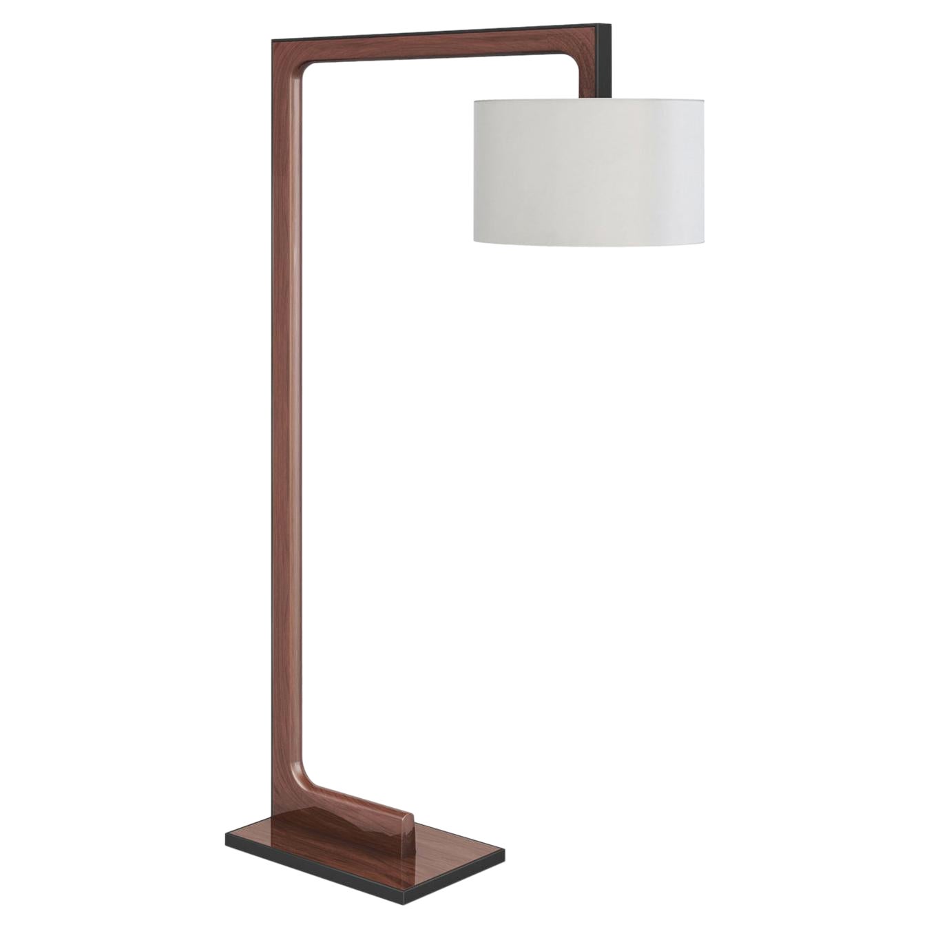 Lena Floor Lamp with Paper Shade by LK Edition For Sale