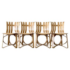 Hat Trick Chairs by Frank Gehry for Knoll, Set of 4