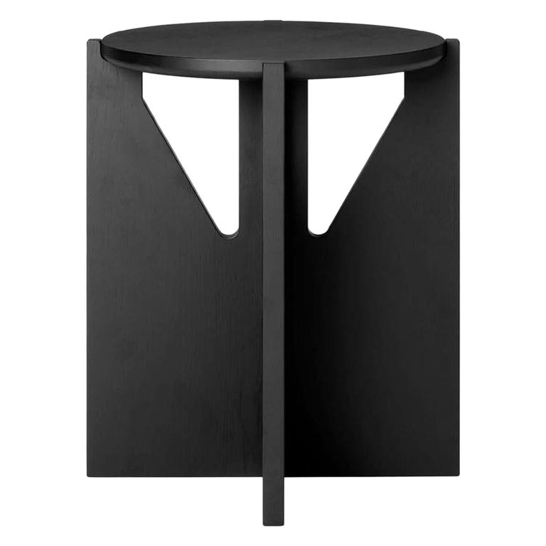 Black Stool by Kristina Dam Studio For Sale at 1stDibs
