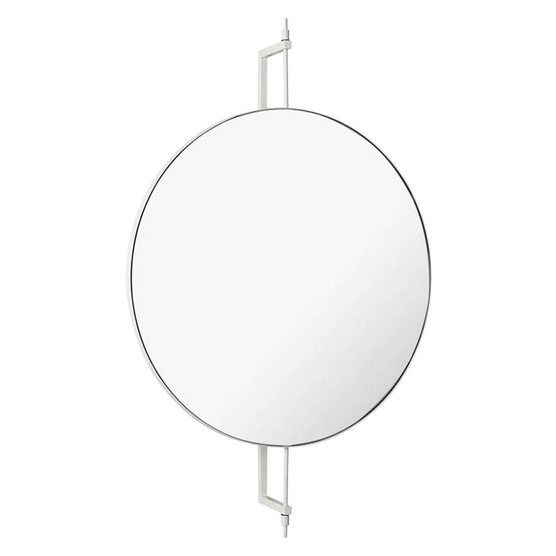 Beige Circle Rotating Mirror by Kristina Dam Studio For Sale at 1stDibs