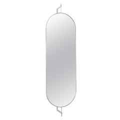 Beige Full Size Rotating Mirror by Kristina Dam Studio