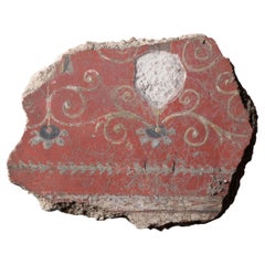 Ancient Roman Fresco Fragment