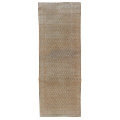 Persian Vintage Hamedan Runner with Sub-Geometric Paisley Tribal Design