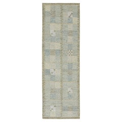 Kilim de estilo escandinavo de Rug & Kilim en azul cielo con dibujo geométrico