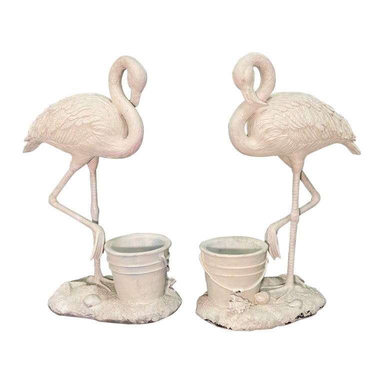 Flamingo Sculptural Garden Statues For Sale at 1stDibs