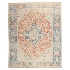 Zabihi Collection Room Size Antique Heriz Rug