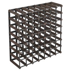 Retro Iconic 'Farrow & Jackson' 49 Bottle Wine Rack in Metal and Wood 