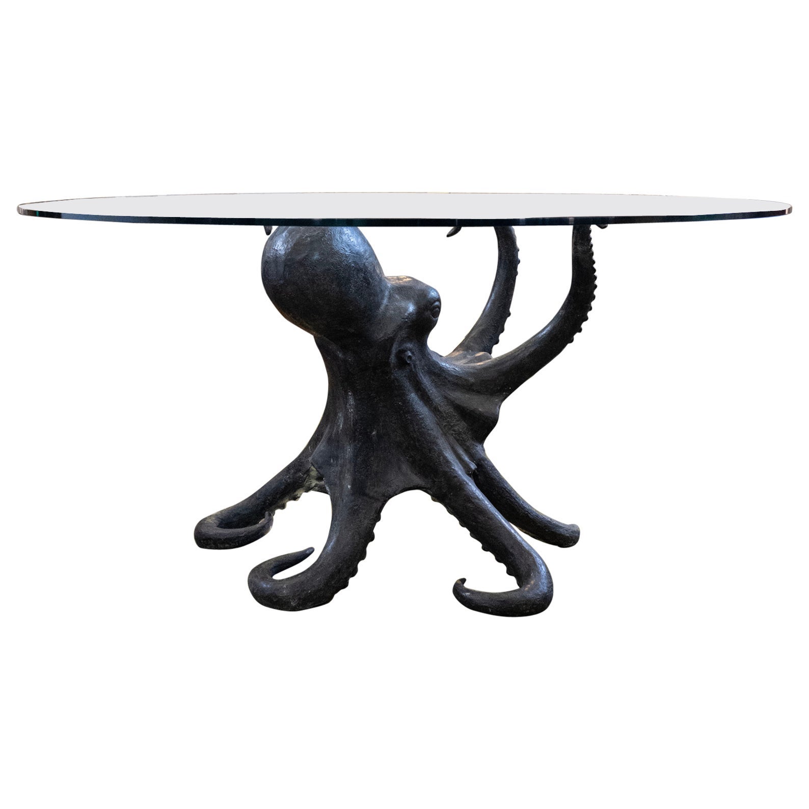 Italian Modern Bronze Octopus Center Table For Sale