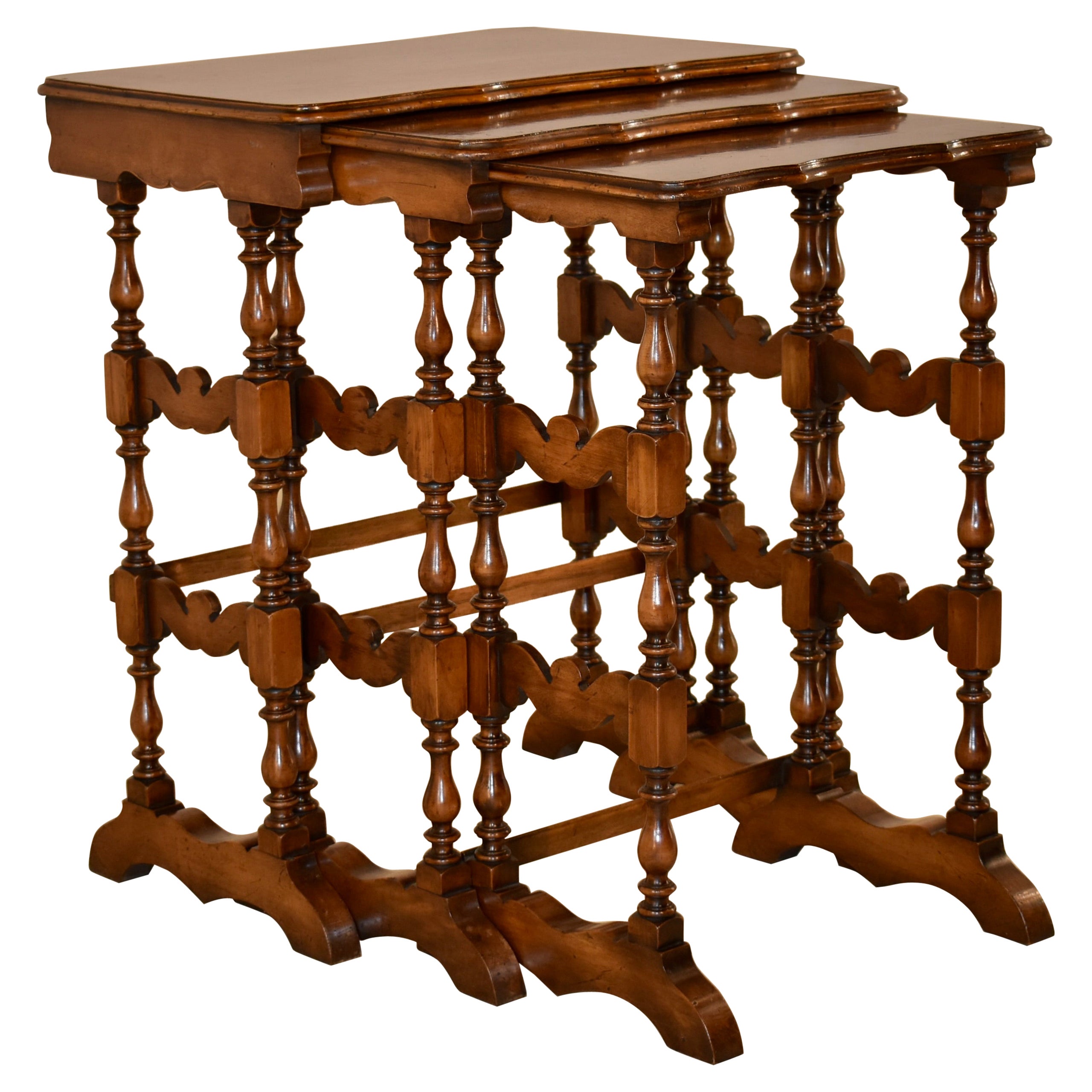 19th Century Set of Three Nesting Side Tables