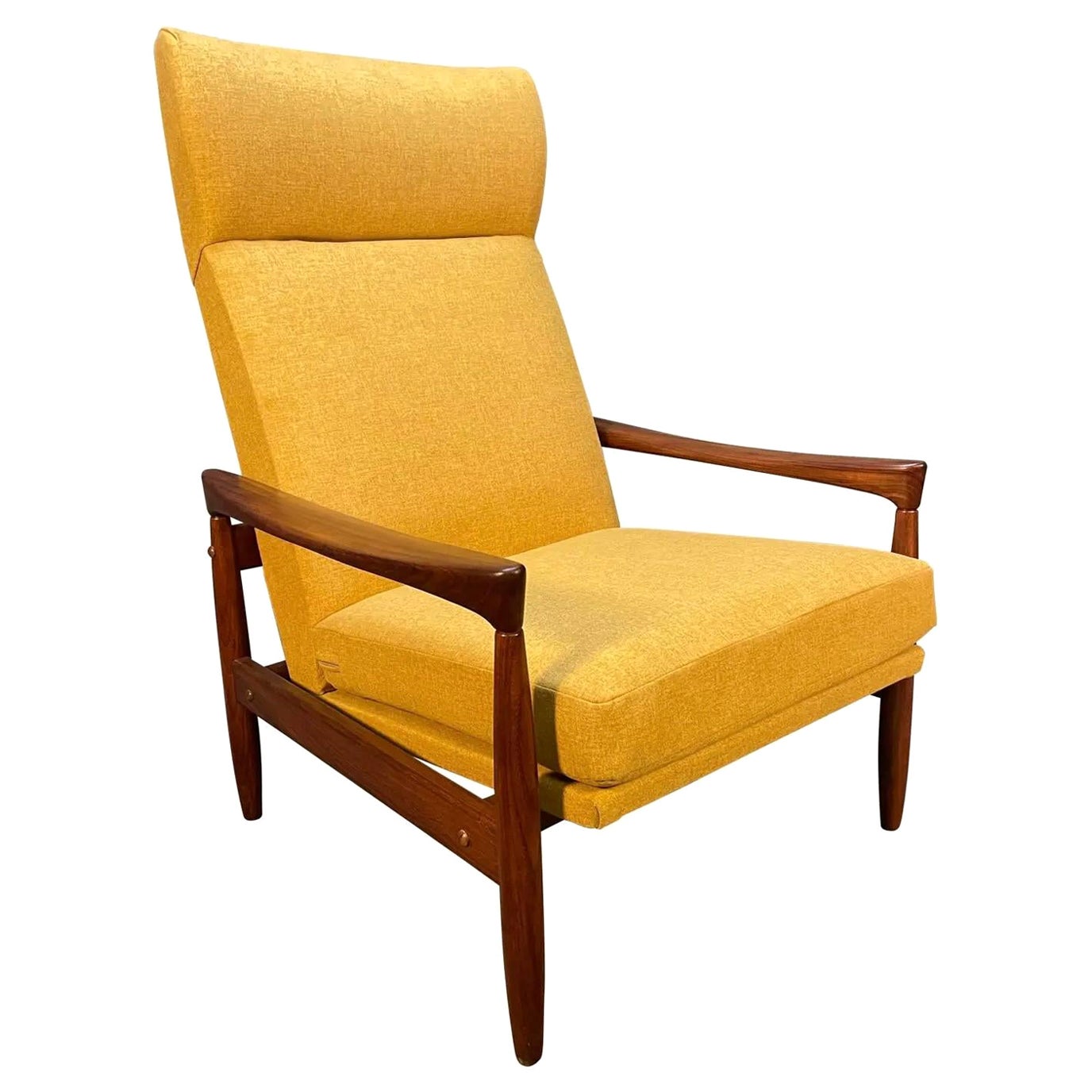 Vintage Danish Mid-Century Modern Teak "Kolding" Lounge Chair by Erik Wortz