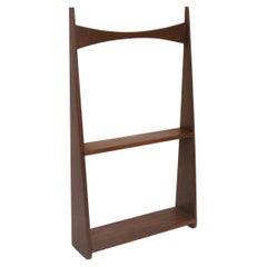 Mid Century Broyhill Brasilia Styled Walnut Wall Shelve
