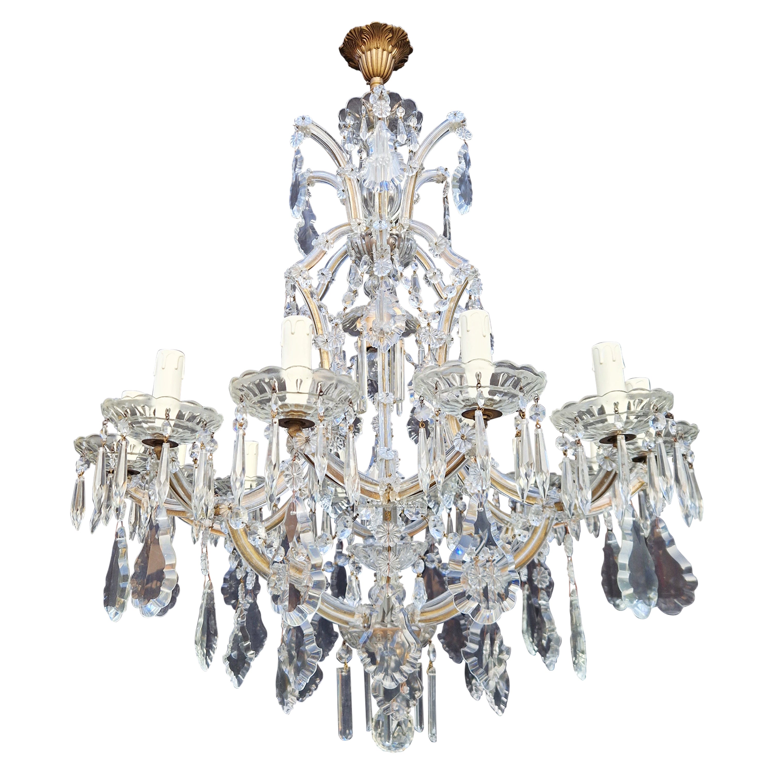 Maria Theresa Crystal Chandelier Antique Classic Clear Glass