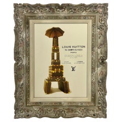 Louis Vuitton French Print in Vintage Framed Artwork