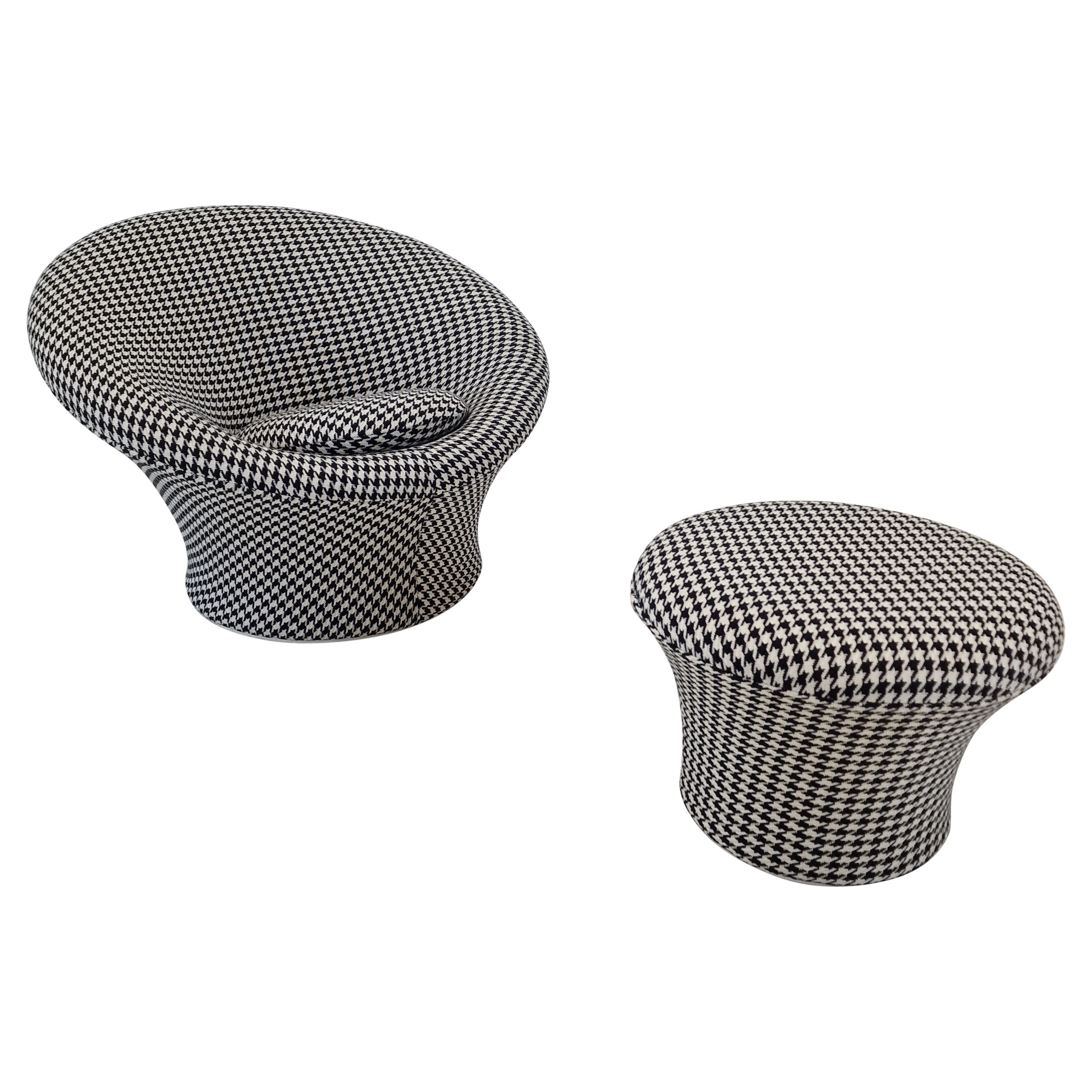 Mushroom Armchair and Ottoman by Pierre Paulin for Artifort, 1960s For Sale