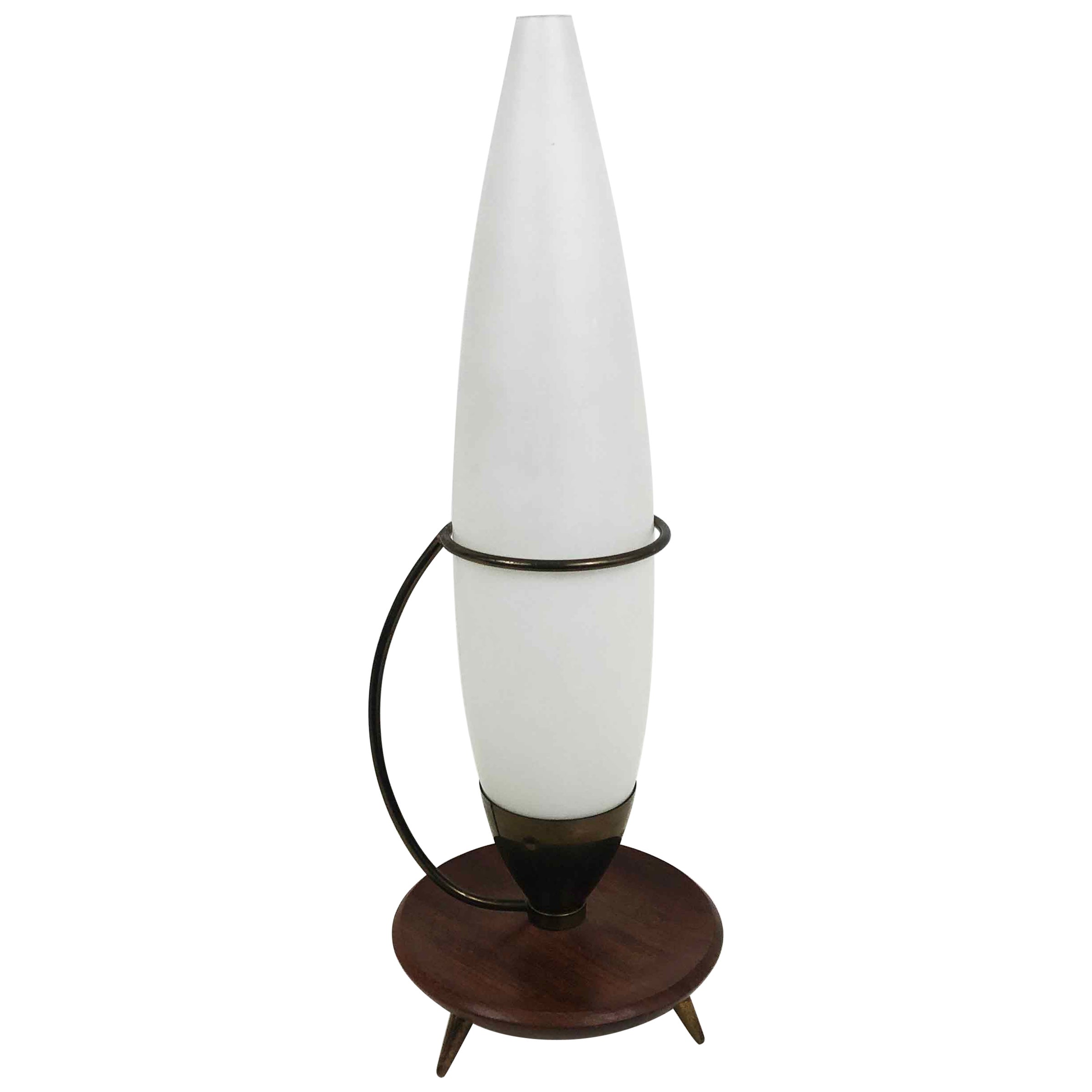 Opalin-Tischlampe aus der Mitte des Jahrhunderts von Philip, 1960s im Angebot