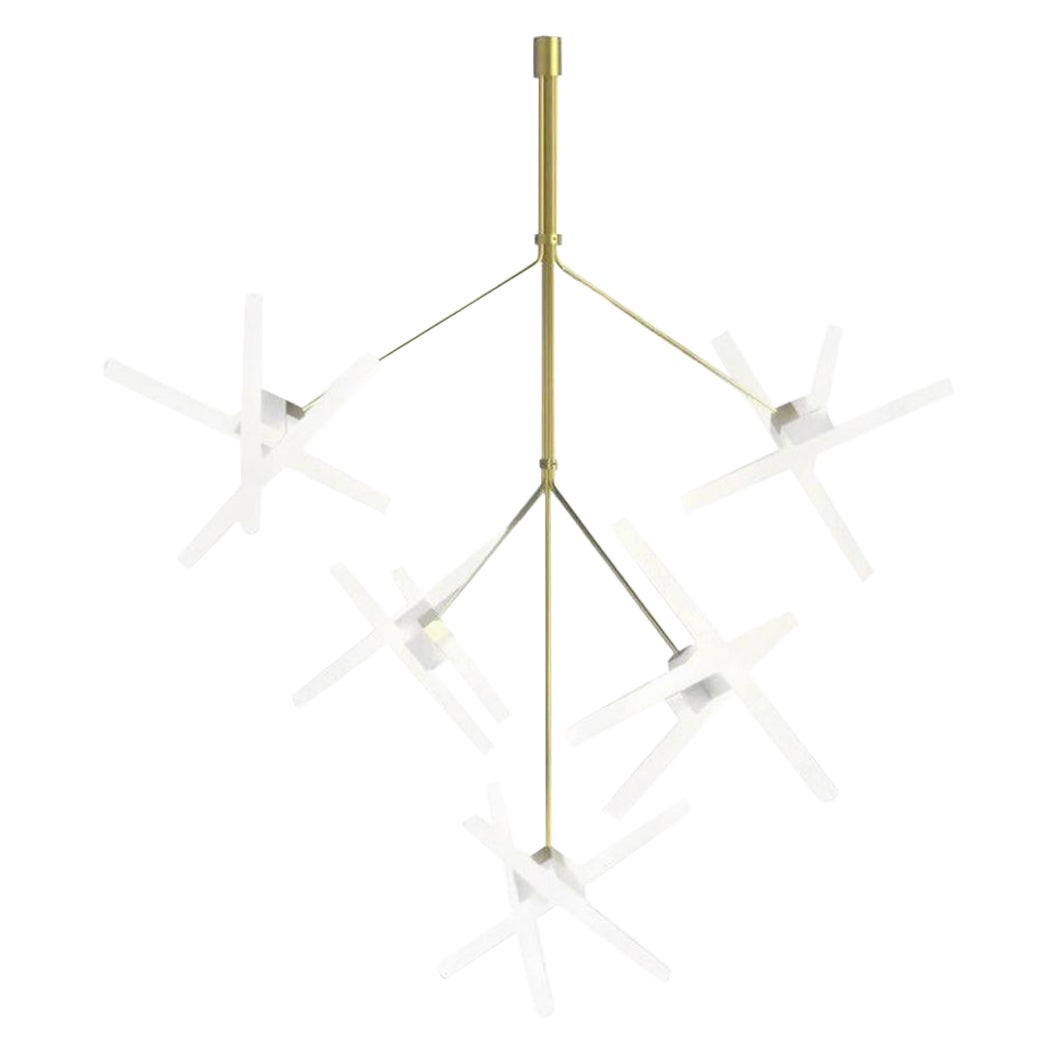 Pepe Cortes Contemporary Olvidada Steel Chandelier Lamp for BD Barcelona For Sale