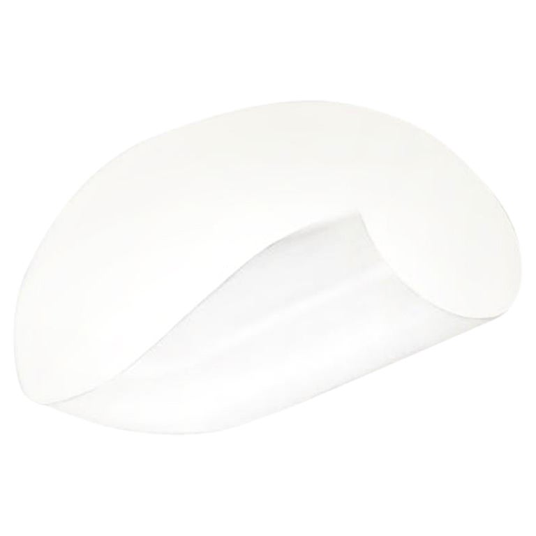 Serge Mouille Mid-Century Modern White Conche Wall Lamp For Sale