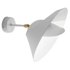 Serge Mouille Mid-Century Modern White Saturn Wall Lamp