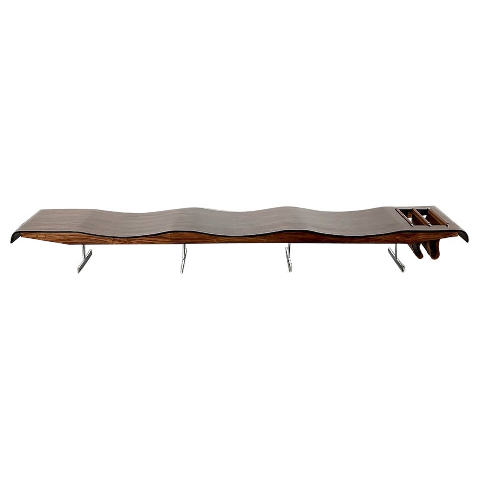 Banc Onda by Jorge Zalszulpin for Atelier Moveis Sa Brésil 1960 For Sale