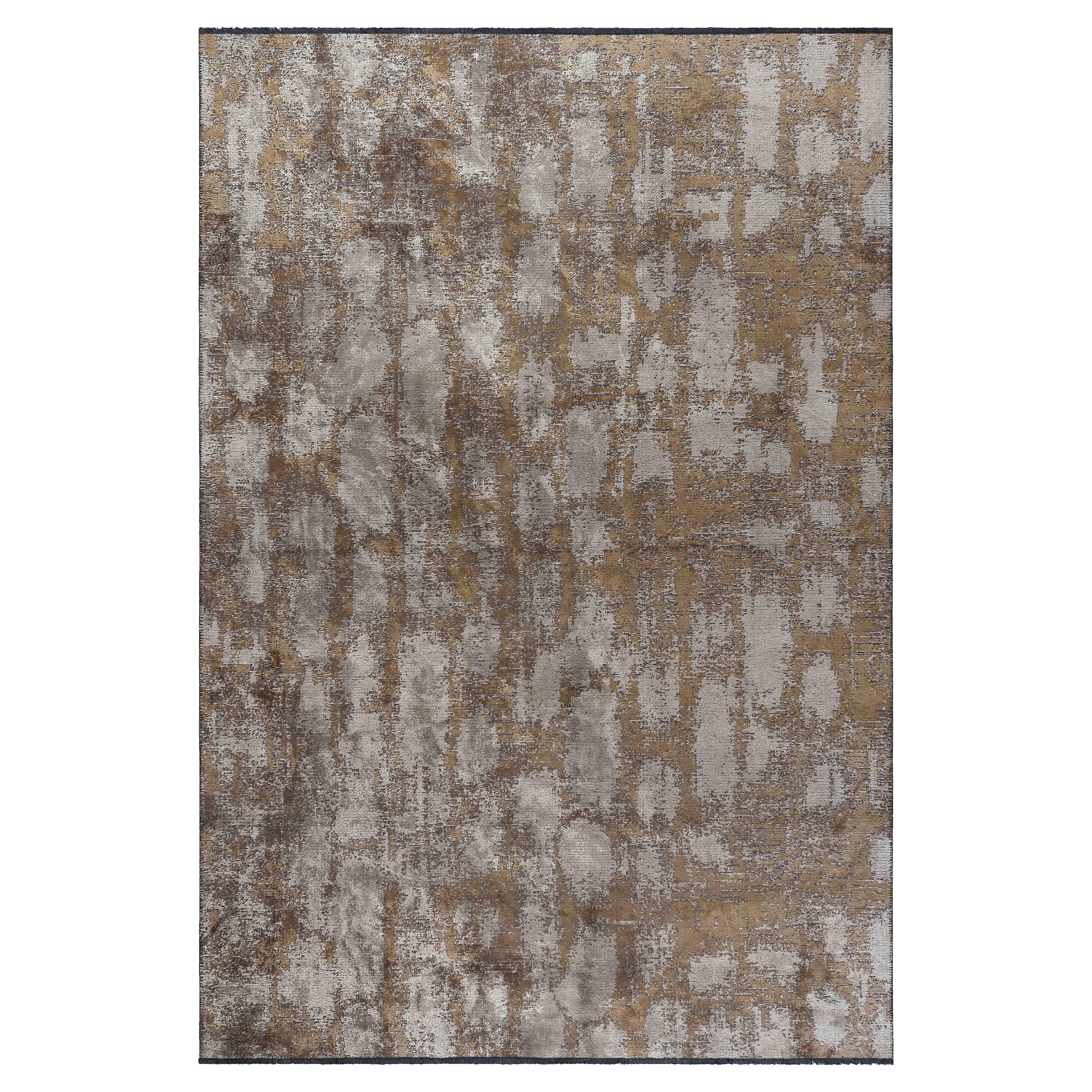 For Sale:  (Brown) Modern Abstract Luxury Area Rug