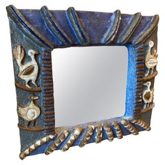 Miroir en céramique Les Argonautes, France, années 1960