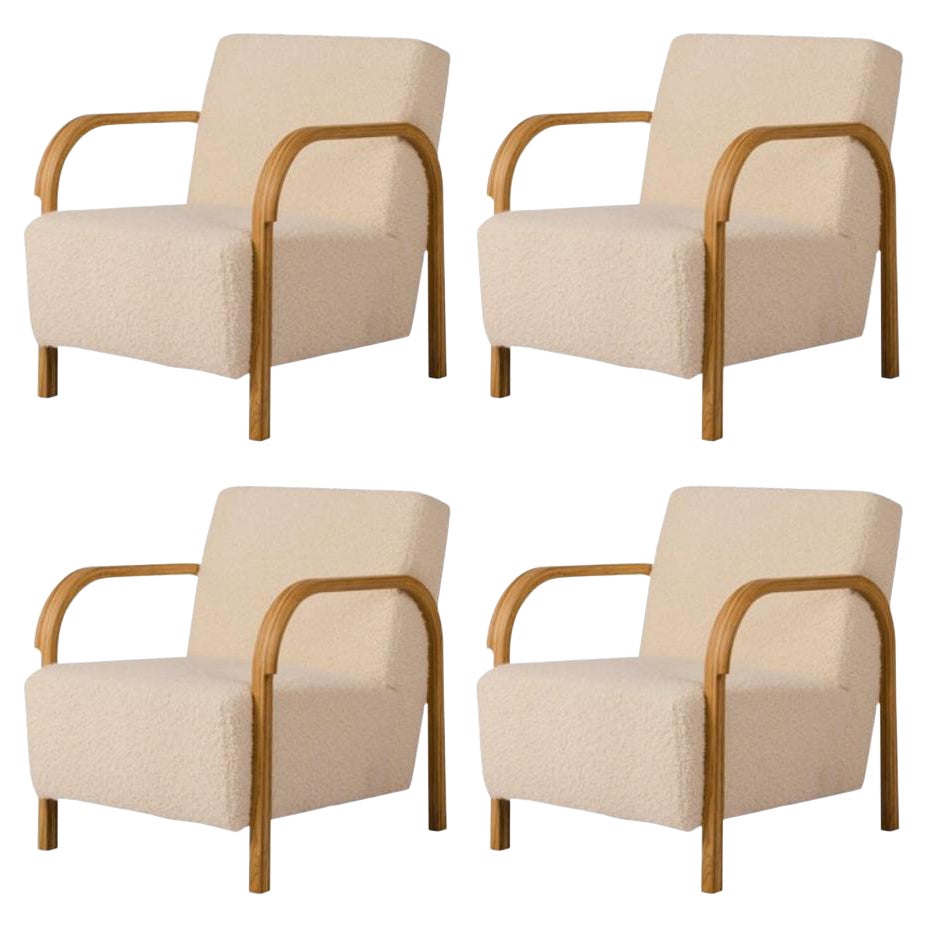 Set of 4 DEDAR/Artemidor ARCH Lounge Chairs by Mazo Design For Sale