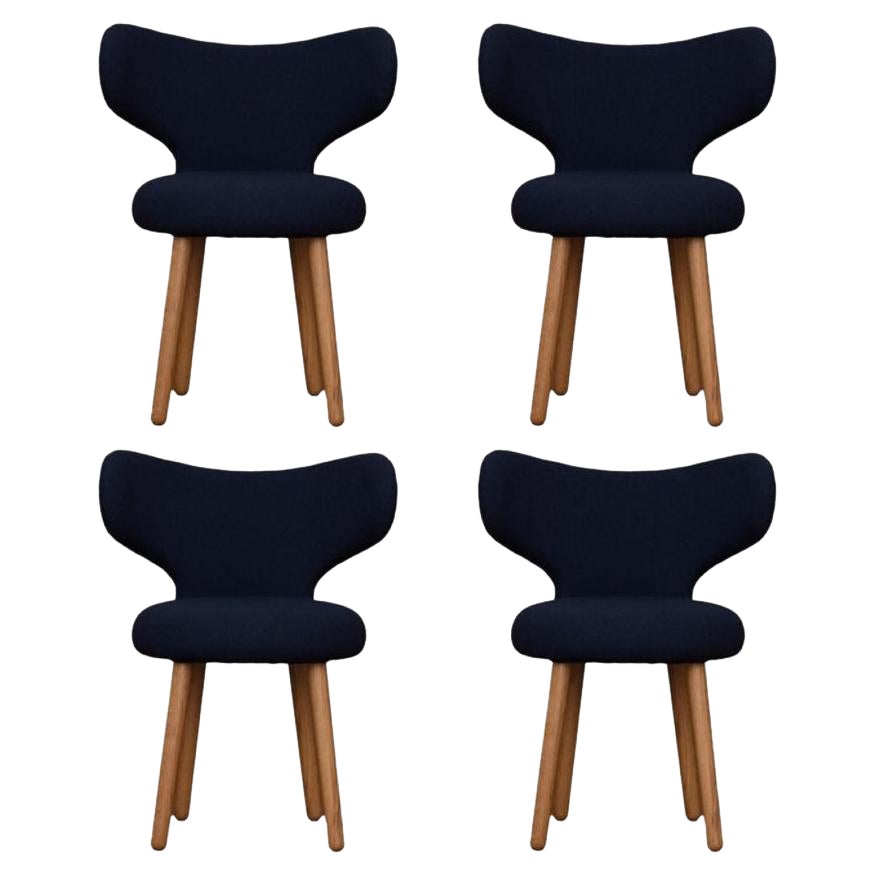 Set of 4 Kvadrat/Hallingdal & Fiord Wng Chairs by Mazo Design For Sale