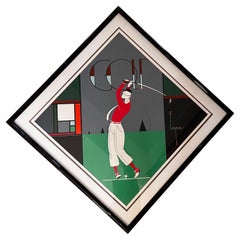 "Golf" Serigraph by Charles Lepas