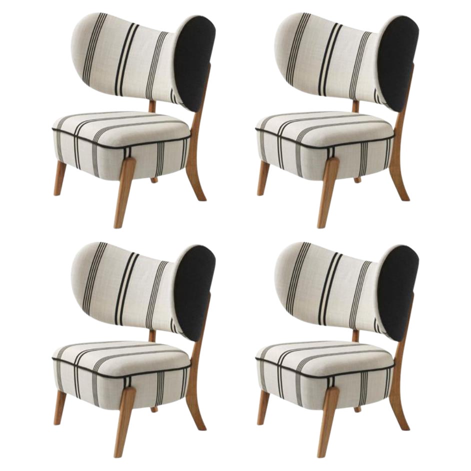 Ensemble de 4 chaises longues TMBO linéaires DEDAR/Linear par Mazo Design en vente