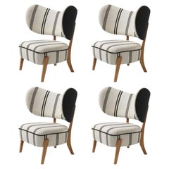 Ensemble de 4 chaises longues TMBO linéaires DEDAR/Linear par Mazo Design
