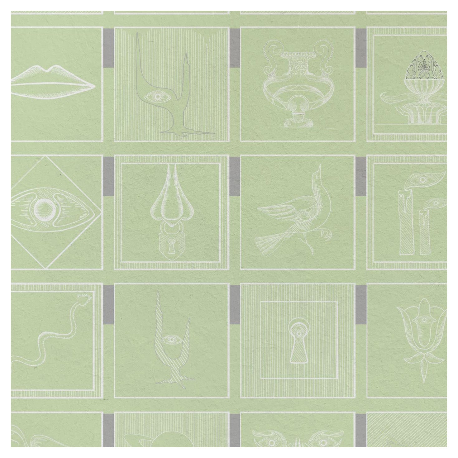 Alchemici Verde Morbido Wandteppich – Kollektion Essenziali