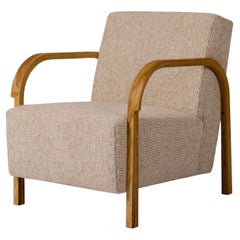 Daw/Mohair & McNutt Arch Lounge Chair by Mazo Design