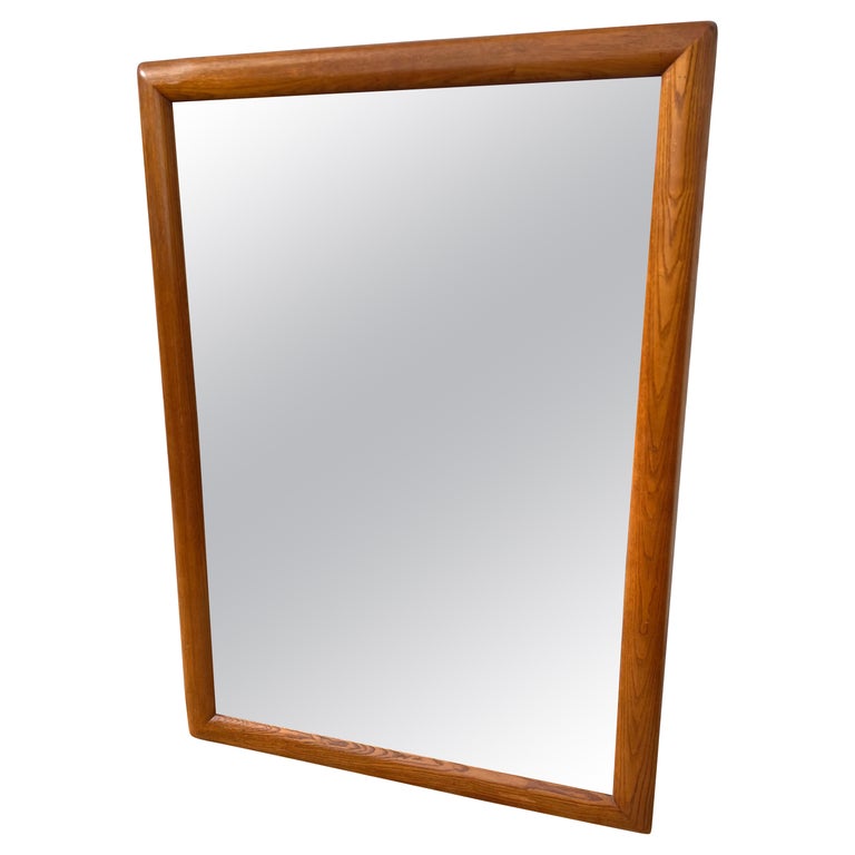 1960’s Solid Wood Floor Length Mirror For Sale at 1stDibs