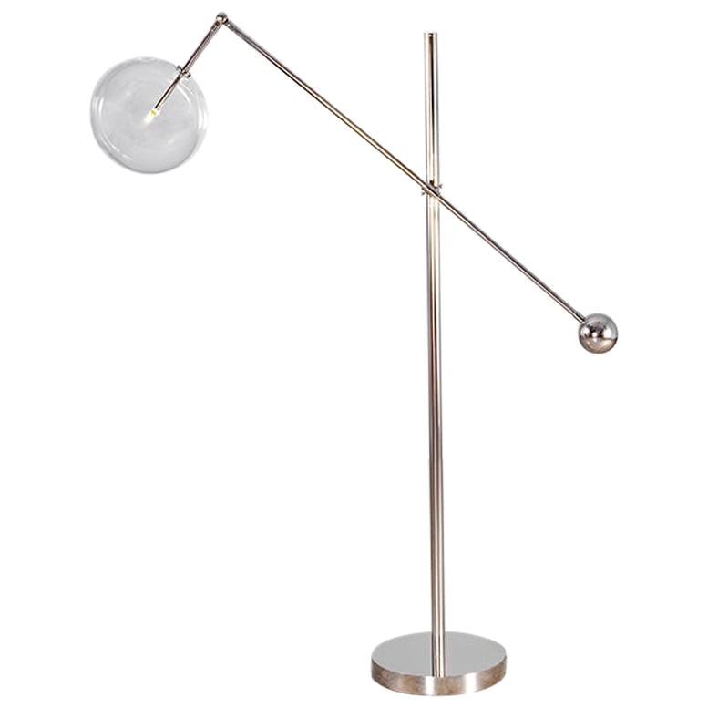 Milan 1 Arm Floor Lamp by Schwung For Sale